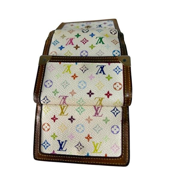 Louis Vuitton Murakami Monogram Trifold Wallet Slightly Preloved w COA Dustbag - Picture 5 of 7